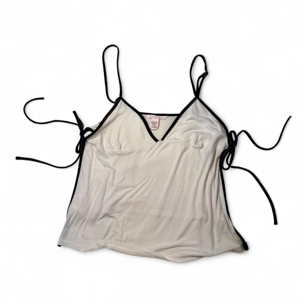 Victoria-s-secret Women's Cream and Tan Crop-top